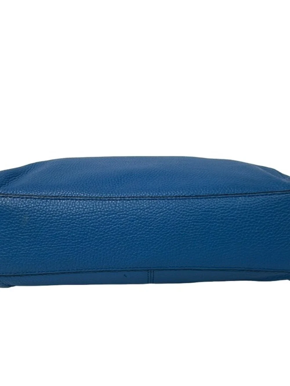 COACH Prairie Satchel Polished Pebbled Leather 58874 Blue Leather Handbag